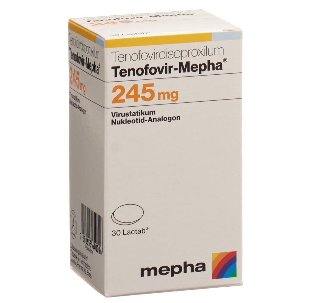 TENOFOVIR Mepha Lactab 245 mg bte 30 pce TENOFOVIR Mepha Lactab 245 mg bte 30 pce