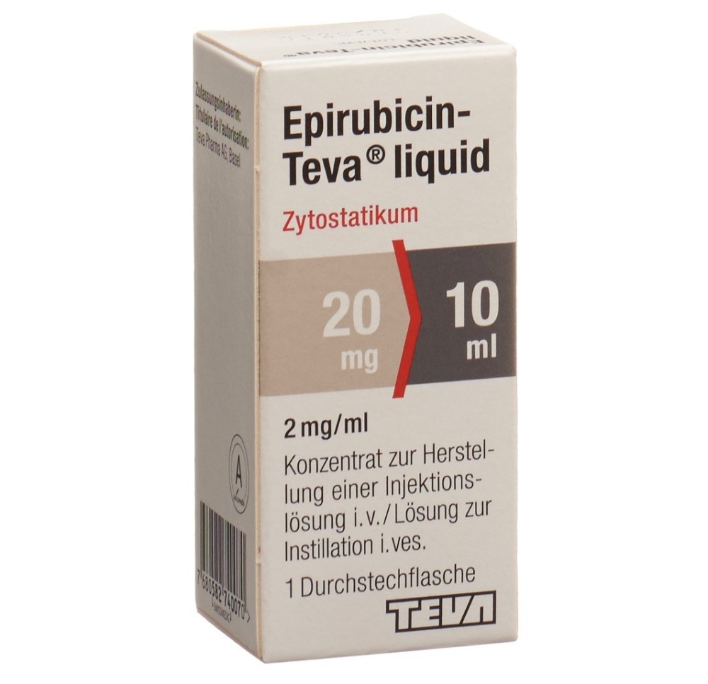 EPIRUBICIN Teva liquid 20 mg/10ml flac EPIRUBICIN Teva liquid 20 mg/10ml flac