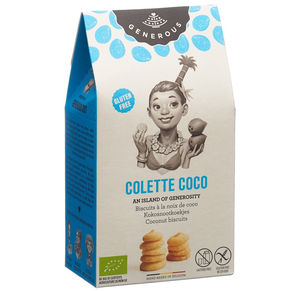 GENEROUS Colette Coco biscuit s gluten 100 g