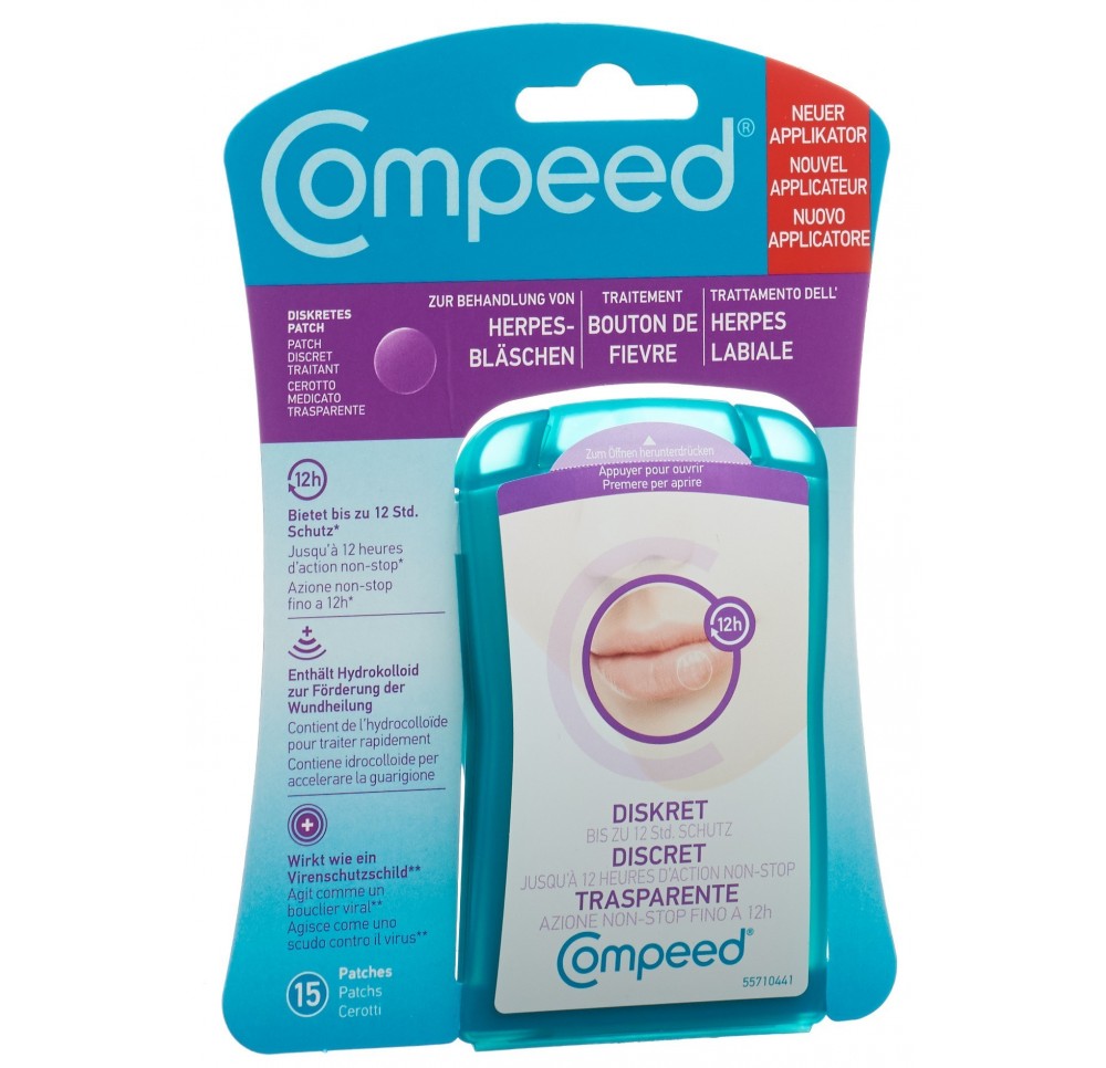 COMPEED patchs boutons fièvre 15 pce