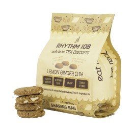 RHYTHM108 Lemon Ginger Chia Biscuit sach 135 g