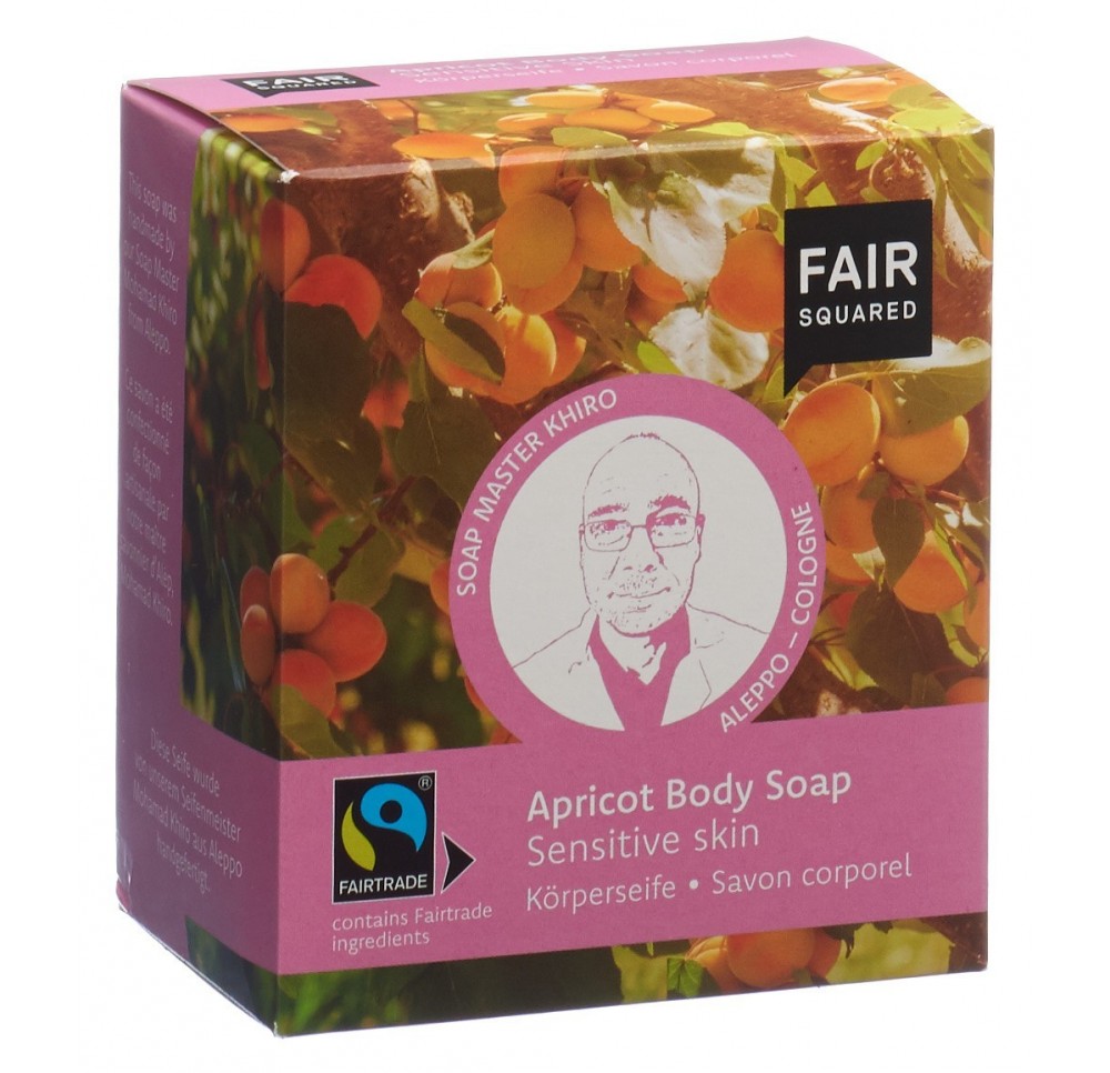 FAIR SQUARED Body Soap Apric Sens Skin 2 x 80 g