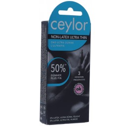 CEYLOR Non Latex préservatif ultra thin 3 pce