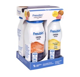 FRESUBIN 2 kcal (Fibre) DRINK assortis 4 fl 200 ml