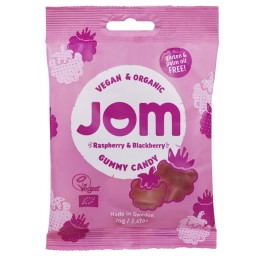 JOM Organic Candy raspberry&blackberry sach 70 g