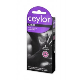 CEYLOR Large préservatif avec réservoir 6 pce