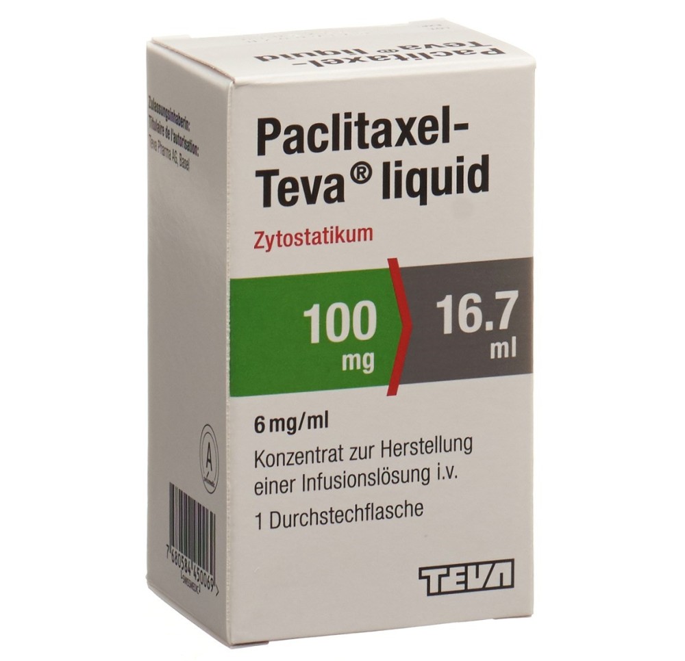 PACLITAXEL Teva liquid 100 mg/16.7ml flac PACLITAXEL Teva liquid 100 mg/16.7ml flac