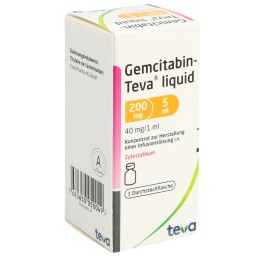 GEMCITABIN Teva liquid 200 mg/5ml flac
