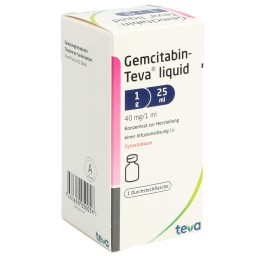 GEMCITABIN Teva liquid 1 g/25ml flac