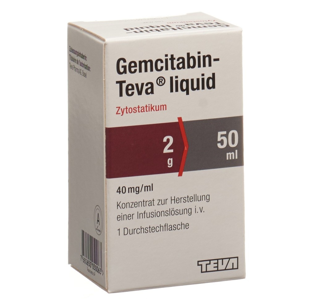 GEMCITABIN Teva liquid 2 g/50ml flac GEMCITABIN Teva liquid 2 g/50ml flac