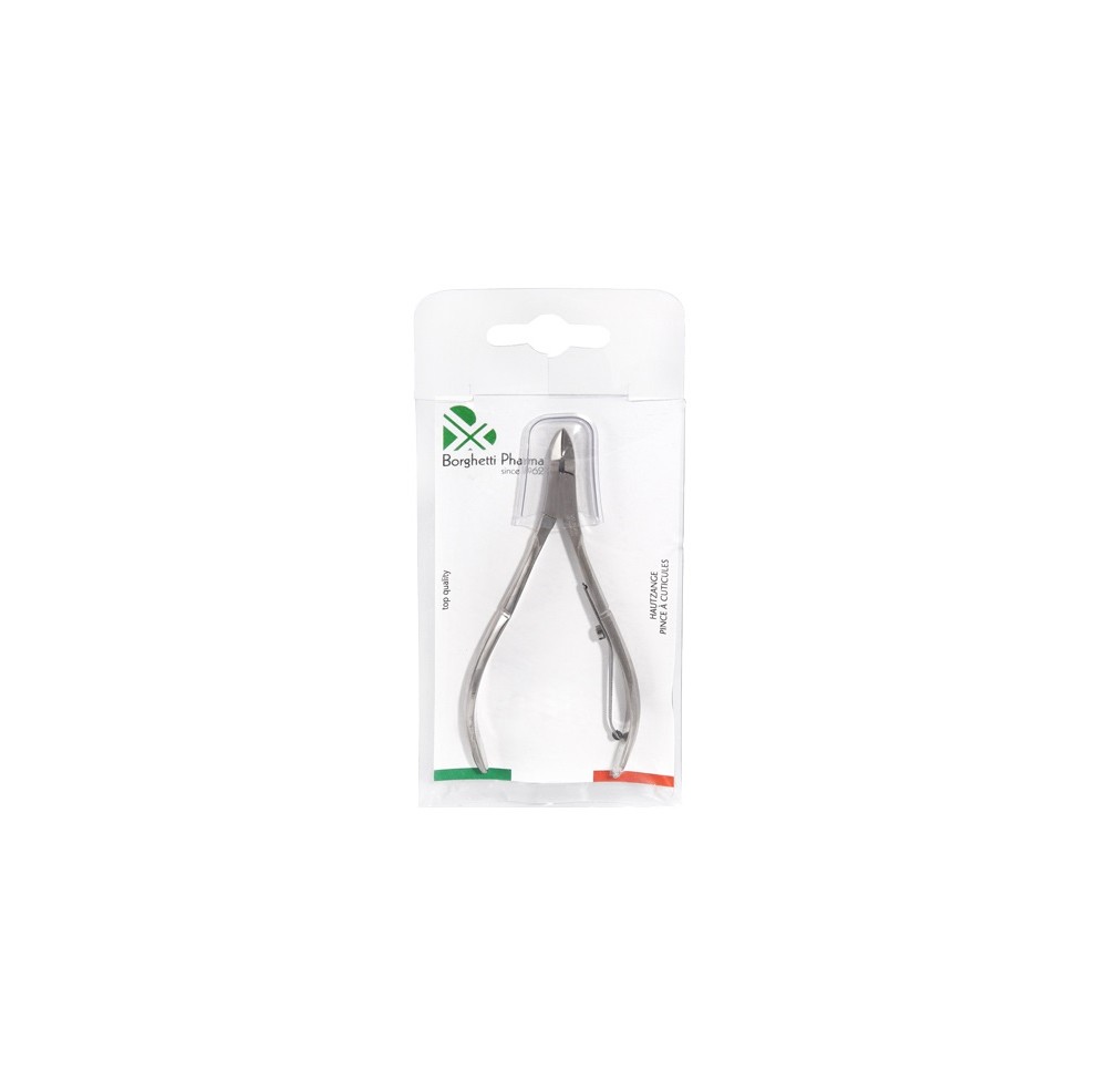 BORGHETTI Pince à cuticules 10cm acier nickelé