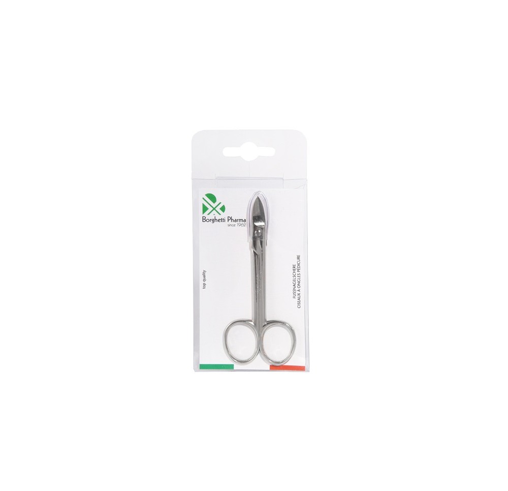 BORGHETTI Ciseaux à ongles pédicure acier nickelé