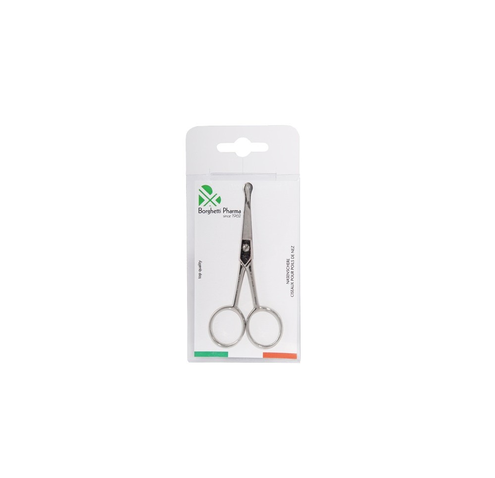 BORGHETTI Ciseaux pour poils de nez acier nickelé