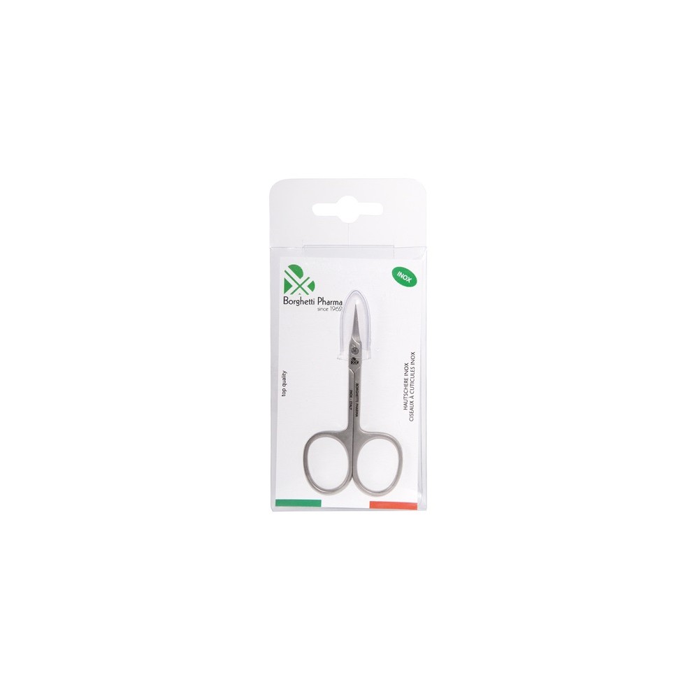 BORGHETTI Ciseaux cuticules point courb acier inox