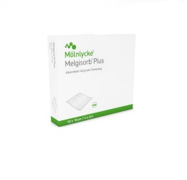 MELGISORB PLUS pans alginate 10x10cm stér 10 pce