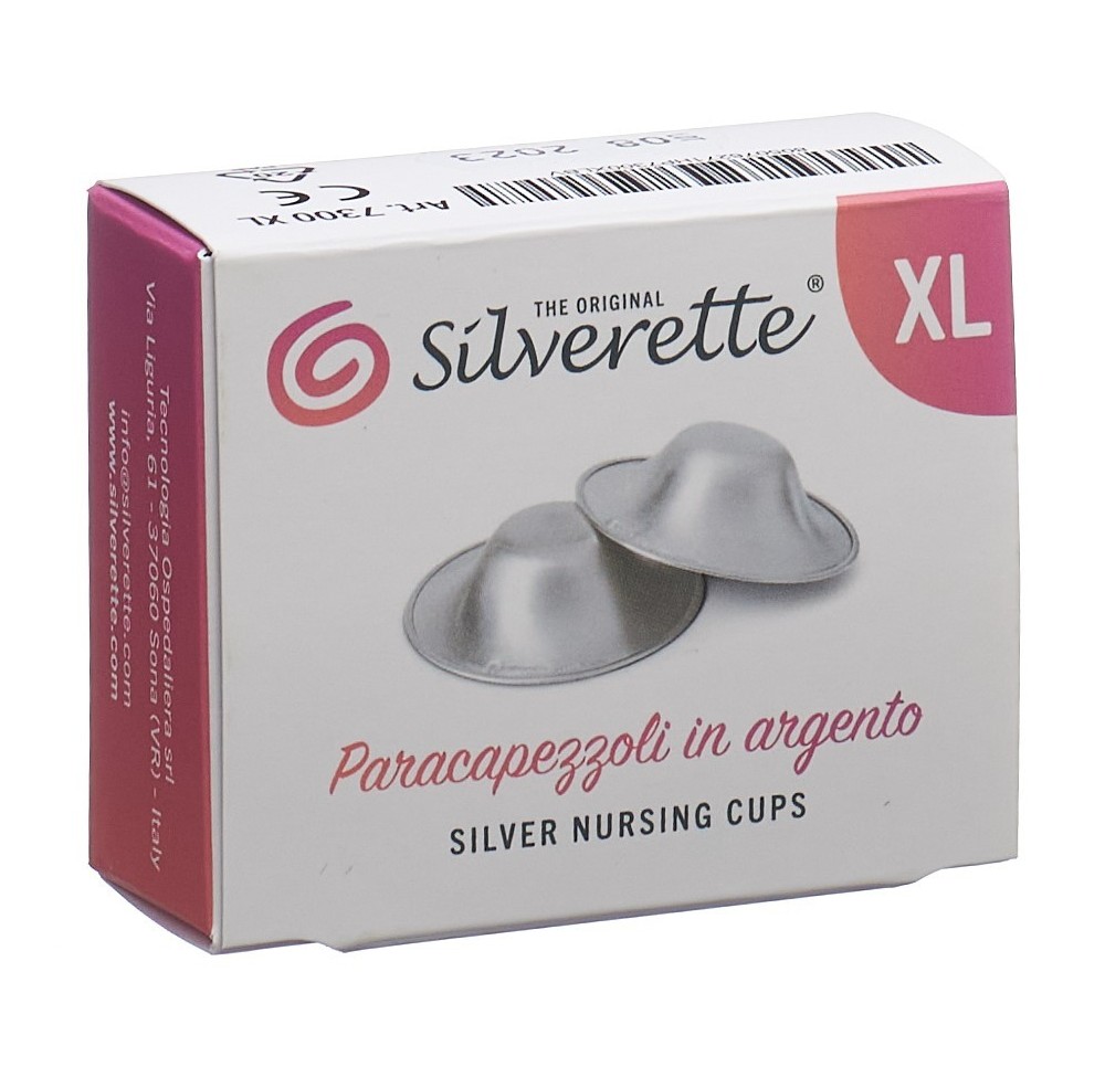 SILVERETTE coupelles d'allaitement en arge XL ø5cm