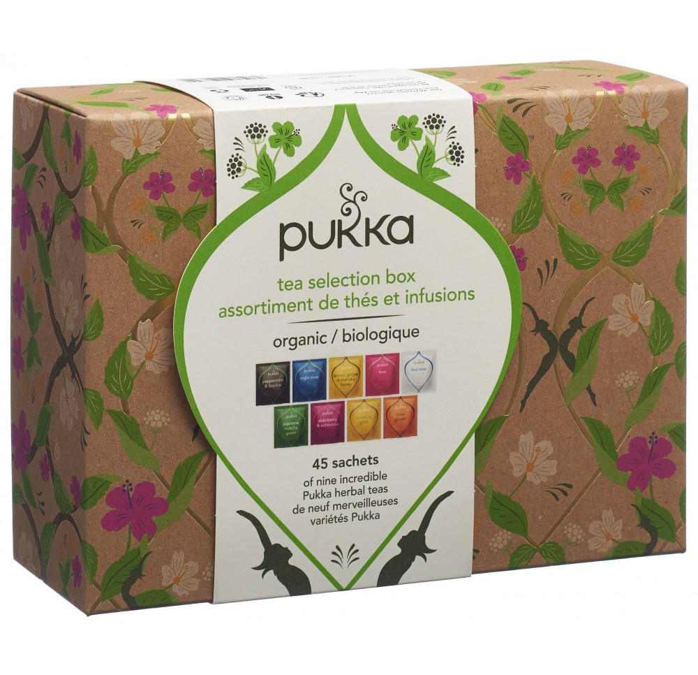 PUKKA Selection Box 2020 Thé Bio F sach 45 pce