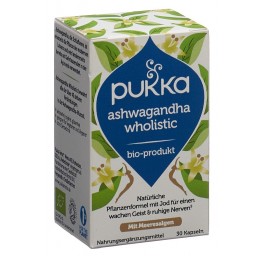 PUKKA Ashwagandha Wholistic caps NEM bio 30 pce