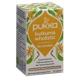 PUKKA Kurkuma Wholistic caps NEM bio bte 30 pce