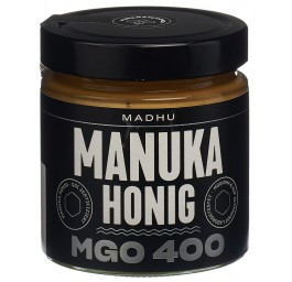 MADHU miel de manuka MGO400 (nouv) verre 500 g