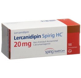 LERCANIDIPIN Spirig HC cpr pell 20 mg 98 pce