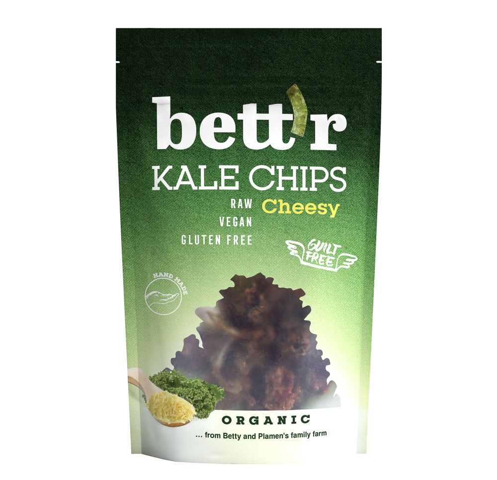 BETT'R Kale Chips cheesy sach 30 g