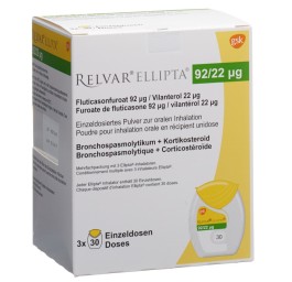 RELVAR ELLIPTA pdr inh 92mcg/22mcg 3 x 30 dos