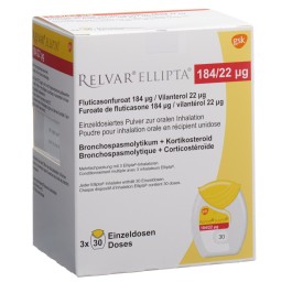RELVAR ELLIPTA pdr inh 184mcg/22mcg 3 x 30 dos