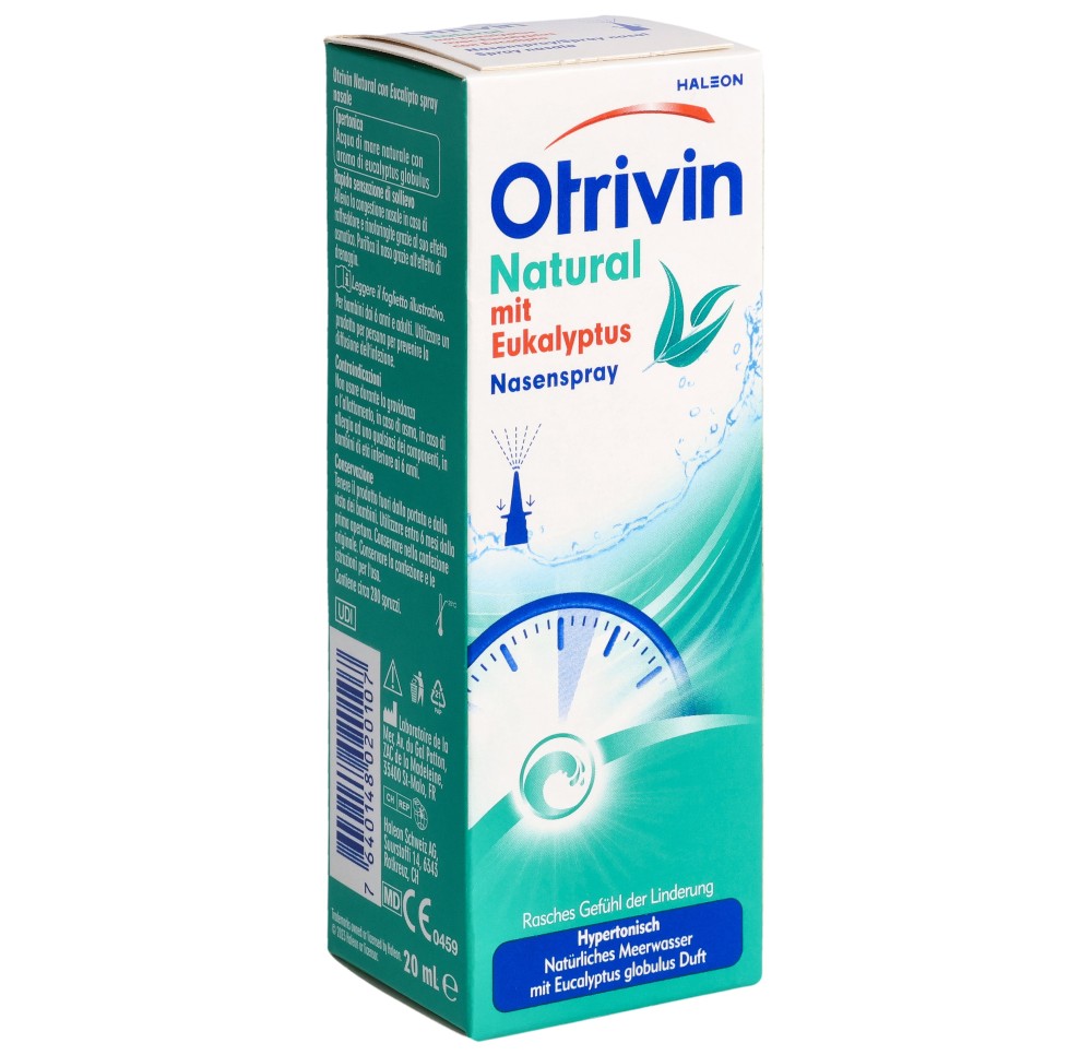 OTRIVIN Natural Plus avec Eucalyptus spray 20 ml OTRIVIN Natural Plus avec Eucalyptus spray 20 ml
