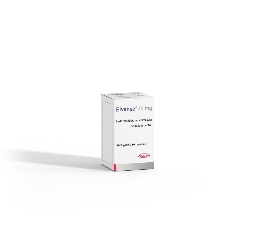 ELVANSE caps 20 mg bte 30 pce ELVANSE caps 20 mg bte 30 pce
