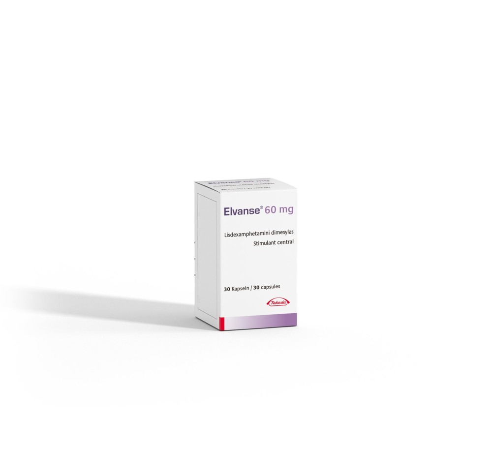 ELVANSE caps 60 mg bte 30 pce ELVANSE caps 60 mg bte 30 pce