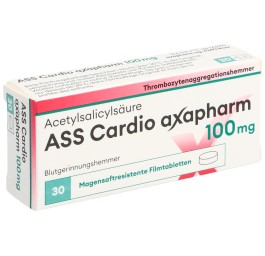 ASS CARDIO axapharm cpr pell 100 mg 30 pce