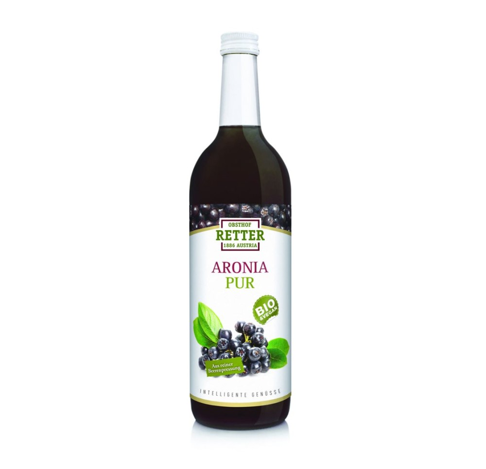 OBSTHOF RETTER Jus d'aronia 100% bio 750 ml OBSTHOF RETTER Jus d'aronia 100% bio 750 ml