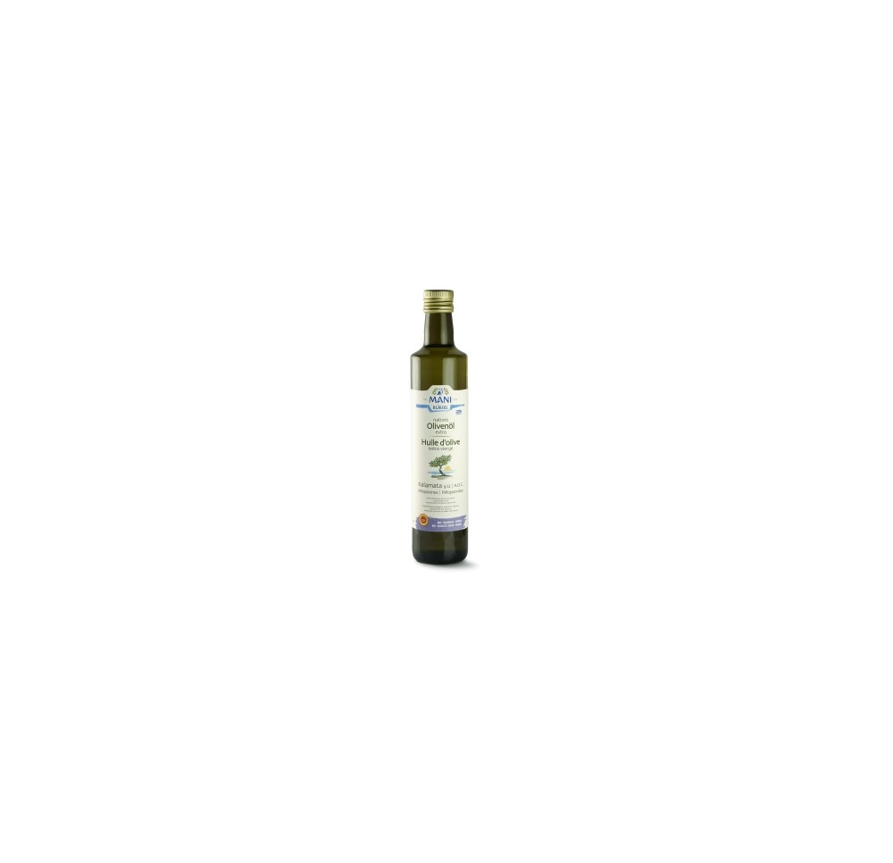 MANI Huile Olive extra-vierge Kalamata bio 500 ml MANI Huile Olive extra-vierge Kalamata bio 500 ml