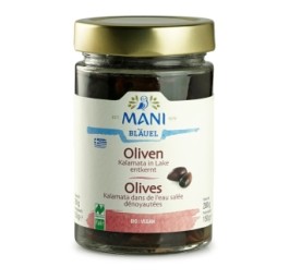 MANI Olives Kalamata saumure dénoyauté bio 280 g
