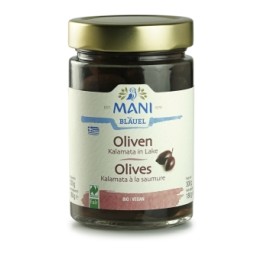 MANI Olives Kalamata saumure Naturland bio 180 g