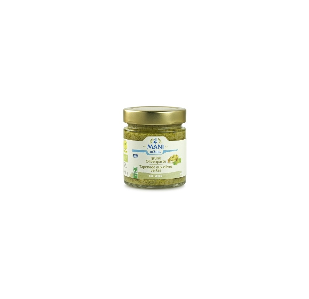 MANI Tapenade aux olives vertes bio 180 g MANI Tapenade aux olives vertes bio 180 g