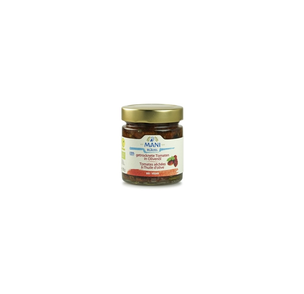 MANI Tomates sechées à l'huile olive bio 180 g MANI Tomates sechées à l'huile olive bio 180 g