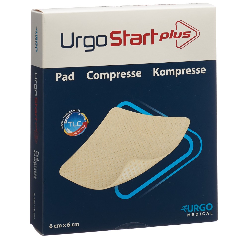 URGOSTART Plus compresse pansement 6x6cm 10 pce
