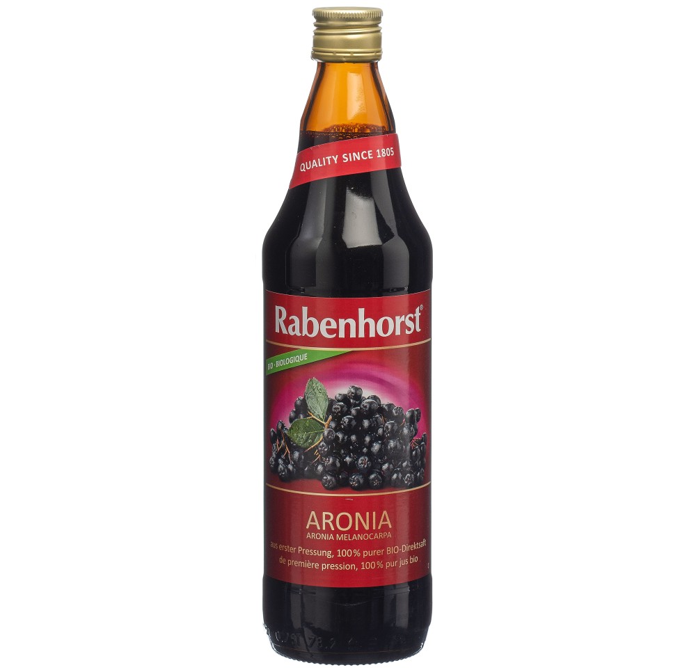 RABENHORST jus d'aronie pure bio fl 750 ml RABENHORST jus d'aronie pure bio fl 750 ml