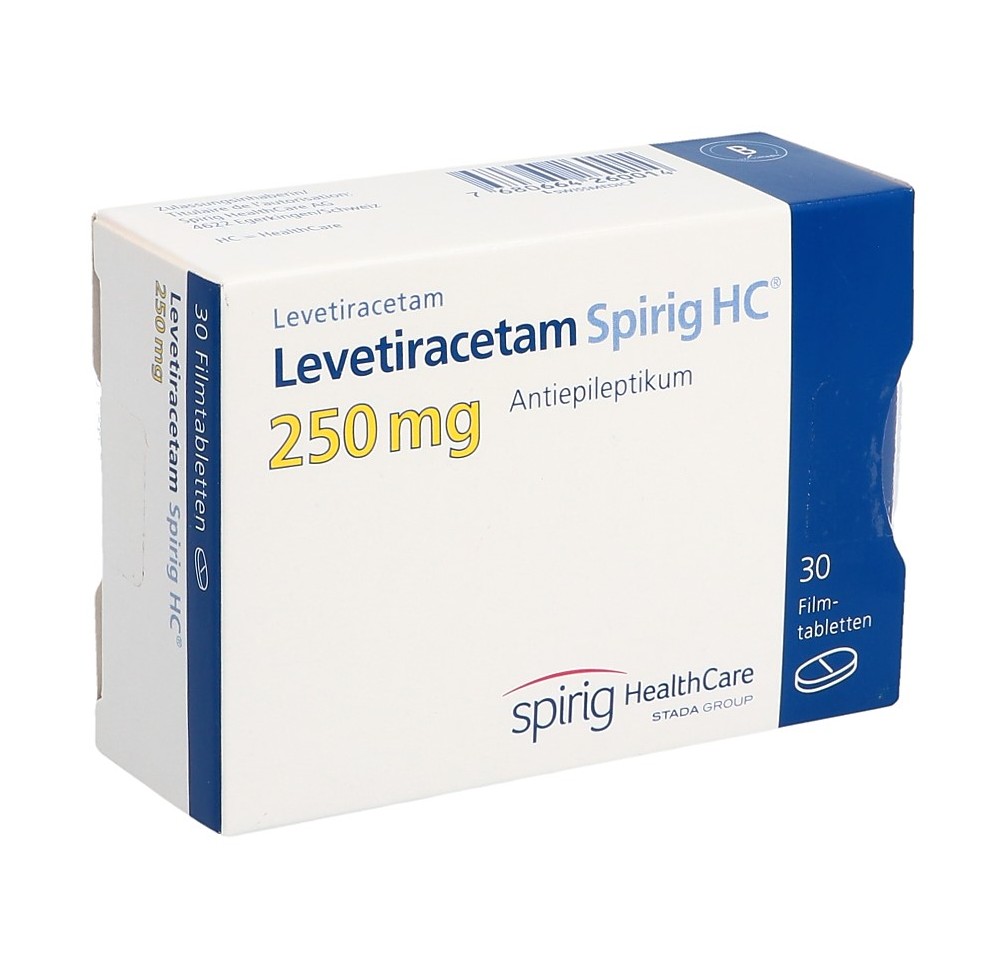 LEVETIRACETAM Spirig HC cpr pell 250 mg 30 pce LEVETIRACETAM Spirig HC cpr pell 250 mg 30 pce