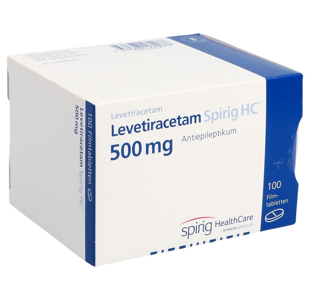 LEVETIRACETAM Spirig HC cpr pell 500 mg 100 pce LEVETIRACETAM Spirig HC cpr pell 500 mg 100 pce