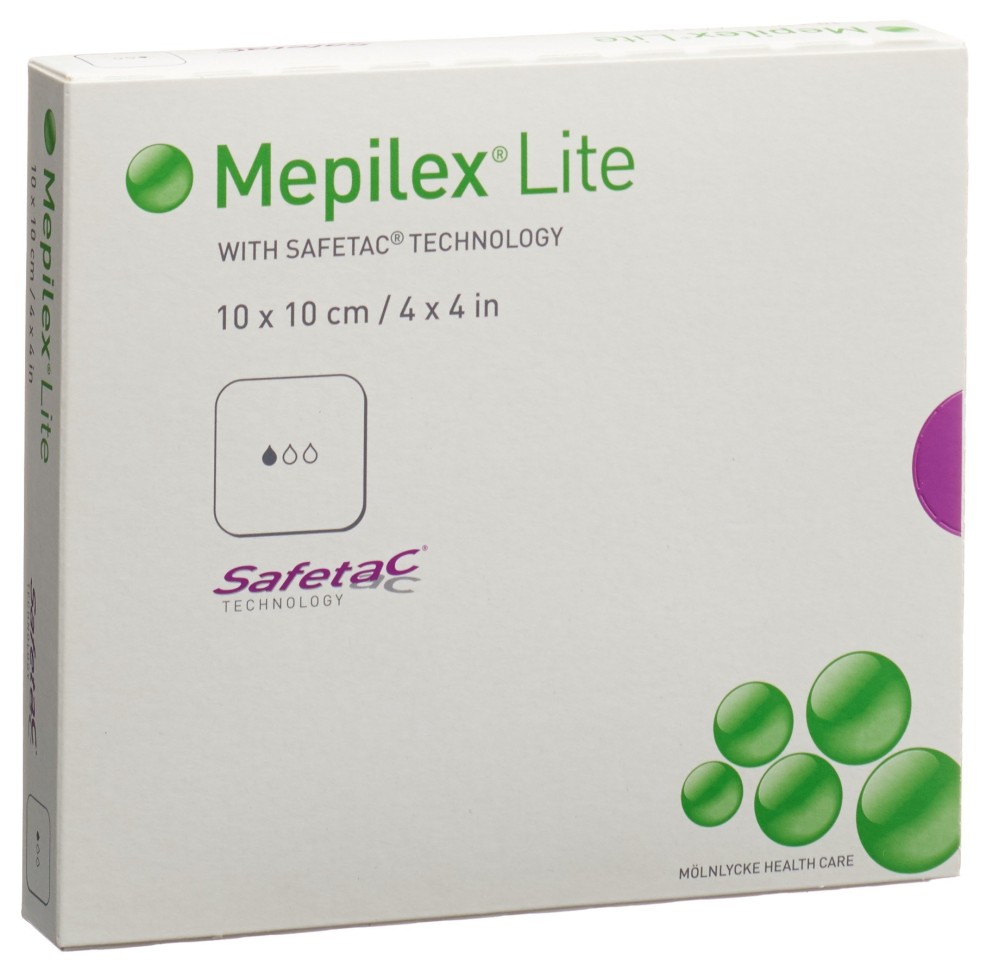 MEPILEX (IP-APS) Lite pans hydro 10x10cm sil 5 pce MEPILEX (IP-APS) Lite pans hydro 10x10cm sil 5 pce