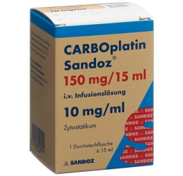 CARBOPLATINE Sandoz sol perf 150 mg/15ml flac