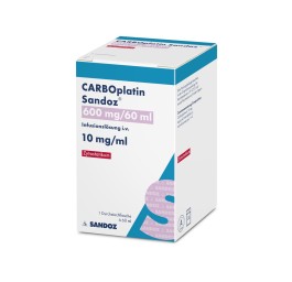 CARBOPLATINE Sandoz sol perf 600 mg/60ml flac