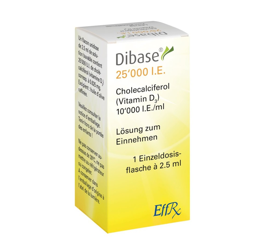 DIBASE sol 25000 UI fl 2.5 ml DIBASE sol 25000 UI fl 2.5 ml