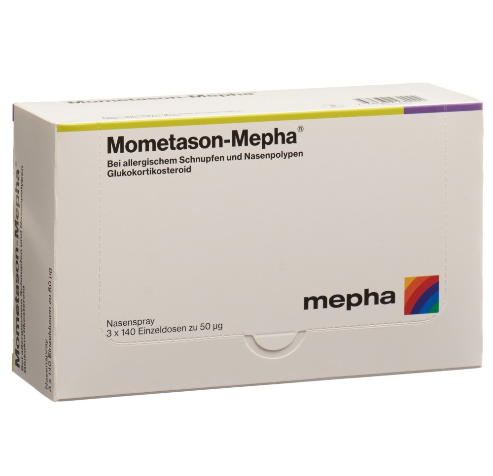 MOMETASON Mepha spray nasal 50 mcg 3 x 140 dos MOMETASON Mepha spray nasal 50 mcg 3 x 140 dos