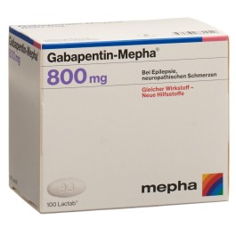 GABAPENTIN Mepha Lactab 800 mg 100 pce
