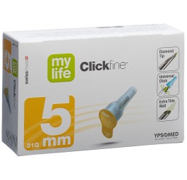 MYLIFE Clickfine aiguilles 5mm 31G 100 pce