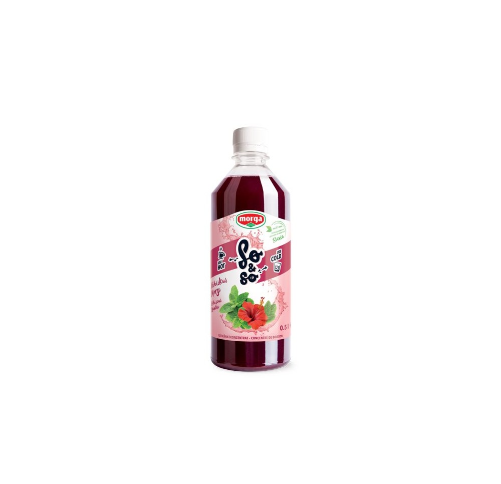 SO&SO Hibiscus-menthe conc avec stévia fl 5 dl
